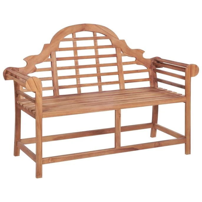 Banc De Jardin Avec Coussin Bleu 120 Cm Bois De Teck Massif 2 2 Banc De Jardin Avec Coussin Bleu 120 Cm Bois De Teck Massif 2 – Image 2