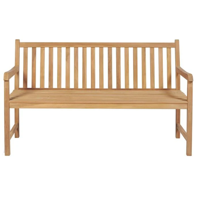 Banc De Jardin Avec Coussin Bleu 150 Cm Bois De Teck Massif 4 3 Banc De Jardin Avec Coussin Bleu 150 Cm Bois De Teck Massif 4 – Image 3