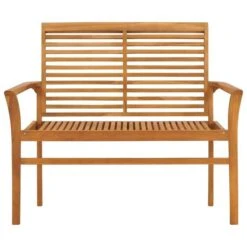 Banc De Jardin Avec Coussin Bleu Clair 112 Cm Bois De Teck -Esprit Plein Air banc de jardin avec coussin bleu clair 112 cm bois de teck 3666722424929 828825