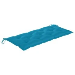 Banc De Jardin Avec Coussin Bleu Clair 120 Cm Bois De Teck 2 -Esprit Plein Air banc de jardin avec coussin bleu clair 120 cm bois de teck 8720286267547 830387