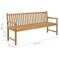Banc De Jardin Avec Coussin Bleu Royal 175 Cm Teck Massif -Esprit Plein Air banc de jardin avec coussin bleu royal 175 cm teck massif 8720286267189 830031