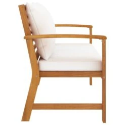 Banc De Jardin Avec Coussin Crème 120 Cm Bois Solide D'acacia -Esprit Plein Air banc de jardin avec coussin creme 120 cm bois solide d acacia 3666722357890 940969