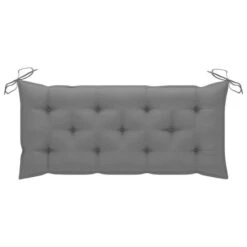 Banc De Jardin Avec Coussin Gris 120 Cm Bois De Teck Massif -Esprit Plein Air banc de jardin avec coussin gris 120 cm bois de teck massif 8720286261750 824545