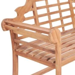 Banc De Jardin Avec Coussin Gris 120 Cm Bois De Teck Massif -Esprit Plein Air banc de jardin avec coussin gris 120 cm bois de teck massif 8720286261750 824550