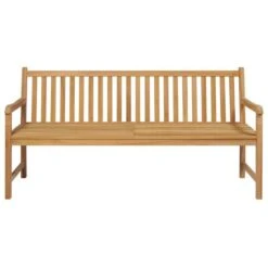 Banc De Jardin Avec Coussin Gris 175 Cm Bois De Teck Massif 2 -Esprit Plein Air banc de jardin avec coussin gris 175 cm bois de teck massif 8720286267240 830083