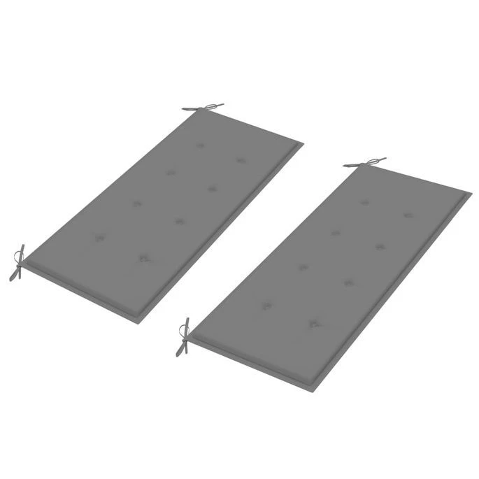 Banc De Jardin Avec Coussin Gris 240 Cm Bois De Teck Massif 5 Banc De Jardin Avec Coussin Gris 240 Cm Bois De Teck Massif – Image 5