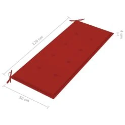Banc De Jardin Avec Coussin Rouge 120 Cm Bois De Teck Massif 3 19 Banc De Jardin Avec Coussin Rouge 120 Cm Bois De Teck Massif 3 -Esprit Plein Air banc de jardin avec coussin rouge 120 cm bois de teck massif 8720286261651 824450