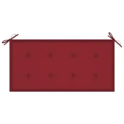 Banc De Jardin Avec Coussin Rouge Bordeaux 112 Cm Teck Massif -Esprit Plein Air banc de jardin avec coussin rouge bordeaux 112 cm teck massif 3666722425025 828730