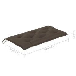 Banc De Jardin Avec Coussin Taupe 112 Cm Bois De Teck Massif 21 Banc De Jardin Avec Coussin Taupe 112 Cm Bois De Teck Massif -Esprit Plein Air banc de jardin avec coussin taupe 112 cm bois de teck massif 3666722340250 963382
