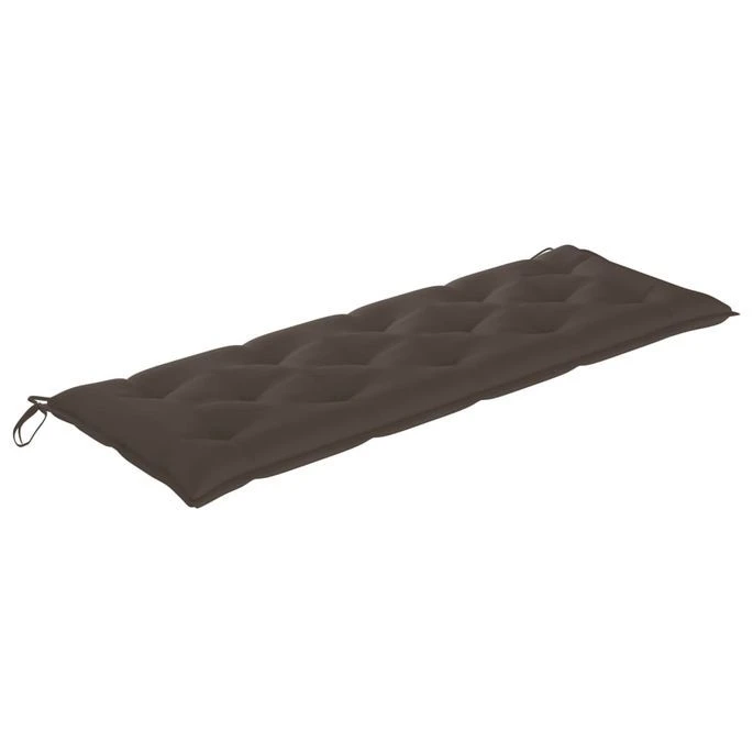 Banc De Jardin Avec Coussin Taupe 150 Cm Bois De Teck Massif 2 7 Banc De Jardin Avec Coussin Taupe 150 Cm Bois De Teck Massif 2 – Image 7