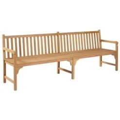 Banc De Jardin Avec Coussin Vert 240 Cm Bois De Teck Massif -Esprit Plein Air banc de jardin avec coussin vert 240 cm bois de teck massif 3666722869737 830917