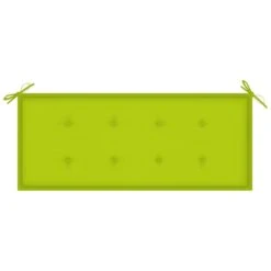 Banc De Jardin Avec Coussin Vert Vif 120 Cm Bois De Teck Massif 2 -Esprit Plein Air banc de jardin avec coussin vert vif 120 cm bois de teck massif 3666722838160 829004