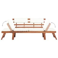 Banc De Jardin Avec Coussins 2-en-1 190 Cm Bois Solide D'acacia 5 -Esprit Plein Air banc de jardin avec coussins 2 en 1 190 cm bois solide d acacia 3666722330053 974564