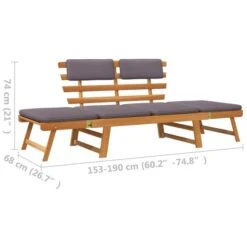Banc De Jardin Avec Coussins 2-en-1 190 Cm Bois Solide D'acacia 7 17 Banc De Jardin Avec Coussins 2-en-1 190 Cm Bois Solide D'acacia 7 -Esprit Plein Air banc de jardin avec coussins 2 en 1 190 cm bois solide d acacia 8720286543160 1224281