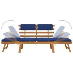 Banc De Jardin Avec Coussins 2-en-1 190 Cm Bois Solide D'acacia 6 -Esprit Plein Air banc de jardin avec coussins 2 en 1 190 cm bois solide d acacia 8720286543177 1224289