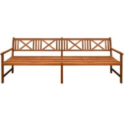 Banc De Jardin Avec Coussins 240 Cm Bois Solide D'acacia 23 -Esprit Plein Air banc de jardin avec coussins 240 cm bois solide d acacia 3666722208628 1158953