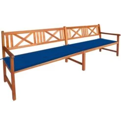 Banc De Jardin Avec Coussins 240 Cm Bois Solide D'acacia 11