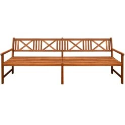 Banc De Jardin Avec Coussins 240 Cm Bois Solide D'acacia 11 -Esprit Plein Air banc de jardin avec coussins 240 cm bois solide d acacia 3666722208994 1158467