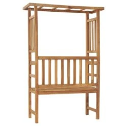 Banc De Jardin Avec Pergola 115 Cm Bois De Teck Solide -Esprit Plein Air banc de jardin avec pergola 115 cm bois de teck solide 3666722119627 1364985