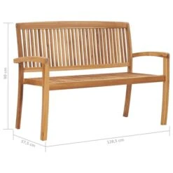Banc De Jardin Empilable Et Coussin 128,5cm Bois De Teck Massif 5 16 Banc De Jardin Empilable Et Coussin 128,5cm Bois De Teck Massif 5 -Esprit Plein Air banc de jardin empilable et coussin 128 5cm bois de teck massif 3666722423090 833009
