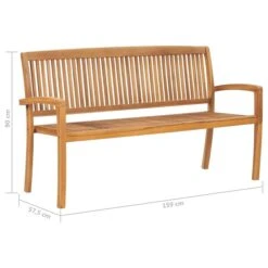 Banc De Jardin Empilable Et Coussin 159 Cm Bois De Teck Massif 6 16 Banc De Jardin Empilable Et Coussin 159 Cm Bois De Teck Massif 6 -Esprit Plein Air banc de jardin empilable et coussin 159 cm bois de teck massif 3666722422826 833288