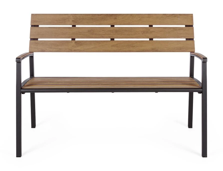 Banc De Jardin En Aluminium Anthracite Daniel L 123 Cm 2 Banc De Jardin En Aluminium Anthracite Daniel L 123 Cm – Image 2