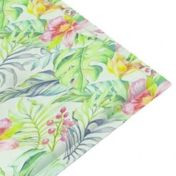 Banc De Jardin Et Coussin à Motif De Feuilles 120cm Teck Massif -Esprit Plein Air banc de jardin et coussin a motif de feuilles 120cm teck massif 8720286267479 830315