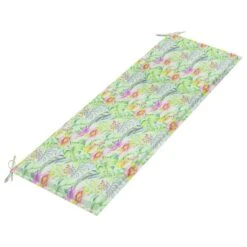 Banc De Jardin Et Coussin à Motif De Feuilles 150cm Teck Massif 2 -Esprit Plein Air banc de jardin et coussin a motif de feuilles 150cm teck massif 3666722838092 830575