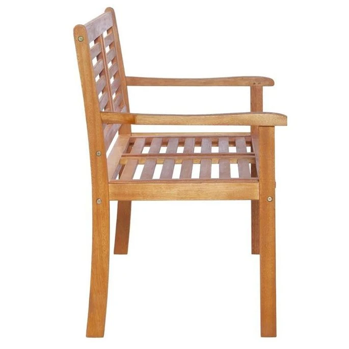 Banc De Jardin Eucalyptus Massif Clair Hillis 120 Cm 2 Banc De Jardin Eucalyptus Massif Clair Hillis 120 Cm – Image 2