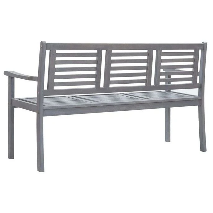 Banc De Jardin Eucalyptus Massif Gris Thebi 150 Cm 3 Banc De Jardin Eucalyptus Massif Gris Thebi 150 Cm – Image 3