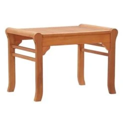 Banc De Jardin Eucalyptus Massif Solide Atdou 64 Cm