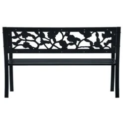 Banc De Jardin Plastique Et Métal Noir Delta 120 Cm -Esprit Plein Air banc de jardin plastique et metal noir delta 120 cm 3666722556491 387692