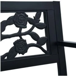 Banc De Jardin Plastique Et Métal Noir Delta 120 Cm -Esprit Plein Air banc de jardin plastique et metal noir delta 120 cm 3666722556491 387693