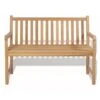 Banc De Jardin Teck Massif Clair Alida 120 Cm