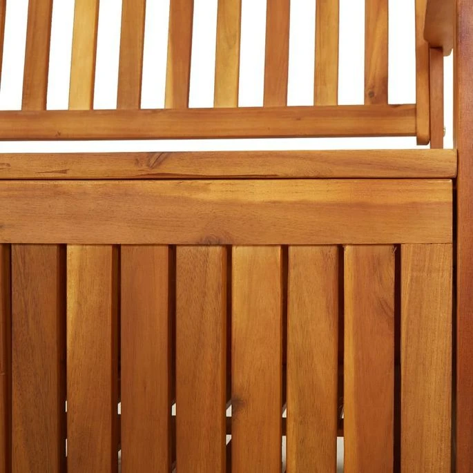 Banc De Rangement 148 Cm Bois D'acacia Solide 7 Banc De Rangement 148 Cm Bois D'acacia Solide – Image 7