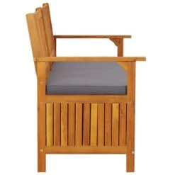 Banc De Rangement Avec Coussin 148 Cm Bois D'acacia Solide -Esprit Plein Air banc de rangement avec coussin 148 cm bois d acacia solide 3666722752848 1414234