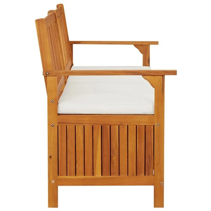Banc De Rangement Avec Coussin 170 Cm Bois D'acacia Solide 5 Banc De Rangement Avec Coussin 170 Cm Bois D'acacia Solide – Image 5