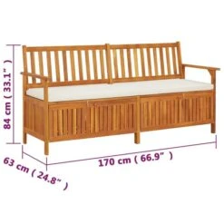 Banc De Rangement Avec Coussin 170 Cm Bois D'acacia Solide 15 Banc De Rangement Avec Coussin 170 Cm Bois D'acacia Solide -Esprit Plein Air banc de rangement avec coussin 170 cm bois d acacia solide 3666722752152 1414230
