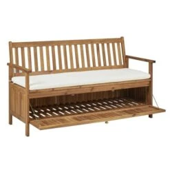 Banc De Rangement Avec Coussin Acacia Massif Foncé Tulak 148 Cm 9 Banc De Rangement Avec Coussin Acacia Massif Foncé Tulak 148 Cm -Esprit Plein Air banc de rangement avec coussin acacia massif fonce tulak 148 cm 3666722750905 387127