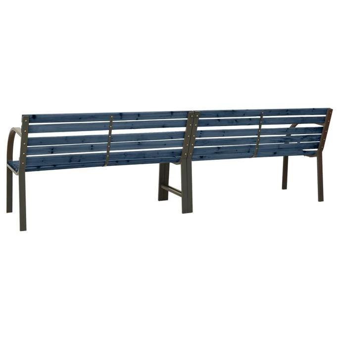 Banc Double De Jardin 241 Cm Bois De Pin Chinois Gris 4 Banc Double De Jardin 241 Cm Bois De Pin Chinois Gris – Image 4