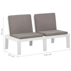 Bancs De Salon De Jardin Avec Coussins 2 Pcs Plastique Blanc 17 Bancs De Salon De Jardin Avec Coussins 2 Pcs Plastique Blanc -Esprit Plein Air bancs de salon de jardin avec coussins 2 pcs plastique blanc 3666722434768 810472