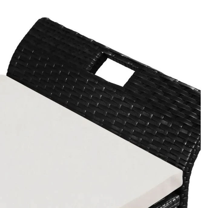 Banquette Coffre De Jardin Résine Tressée Noire Toplu 4 Banquette Coffre De Jardin Résine Tressée Noire Toplu – Image 4