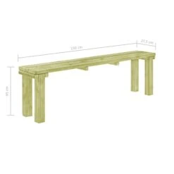 Banquette De Jardin 150x27,5x45 Cm Pinède Imprégnée -Esprit Plein Air banquette de jardin 150x27 5x45 cm pinede impregnee 8719883591070 1405550