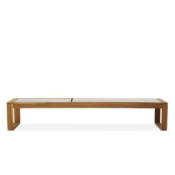 BOCARNEA Chaise Longue LEVATA En Acacia Et Textilene - Gris Perle -Esprit Plein Air bocarnea chaise longue levata en acacia et textilene gris perle 3451571027762 728809