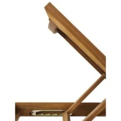 BOCARNEA Chaise Longue LEVATA En Acacia Et Textilene - Gris Perle -Esprit Plein Air bocarnea chaise longue levata en acacia et textilene gris perle 3451571027762 728811