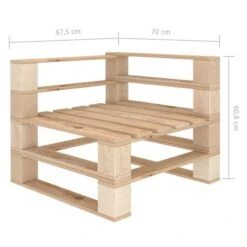 Canapé Palette D'angle De Jardin Bois -Esprit Plein Air canape palette d angle de jardin bois 8719883855004 552054