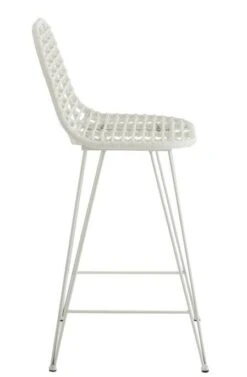 Chaise De Bar Extérieur Métal Blanc Toshi L 57 Cm -Esprit Plein Air chaise de bar exterieur metal blanc toshi l 57 cm 5400924203443 1328249