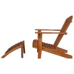 Chaise De Jardin Adirondack Et Repose-pied Bois D'acacia Massif 13 Chaise De Jardin Adirondack Et Repose-pied Bois D'acacia Massif -Esprit Plein Air chaise de jardin adirondack et repose pied bois d acacia massif 8718475607489 976720