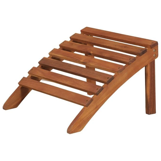 Chaise De Jardin Adirondack Et Repose-pied Bois D'acacia Massif 7 Chaise De Jardin Adirondack Et Repose-pied Bois D'acacia Massif – Image 7