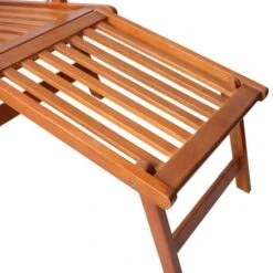 Chaise De Terrasse Avec Repose-pied Et Coussin Acacia Solide 12 -Esprit Plein Air chaise de terrasse avec repose pied et coussin acacia solide 3666722931021 840327